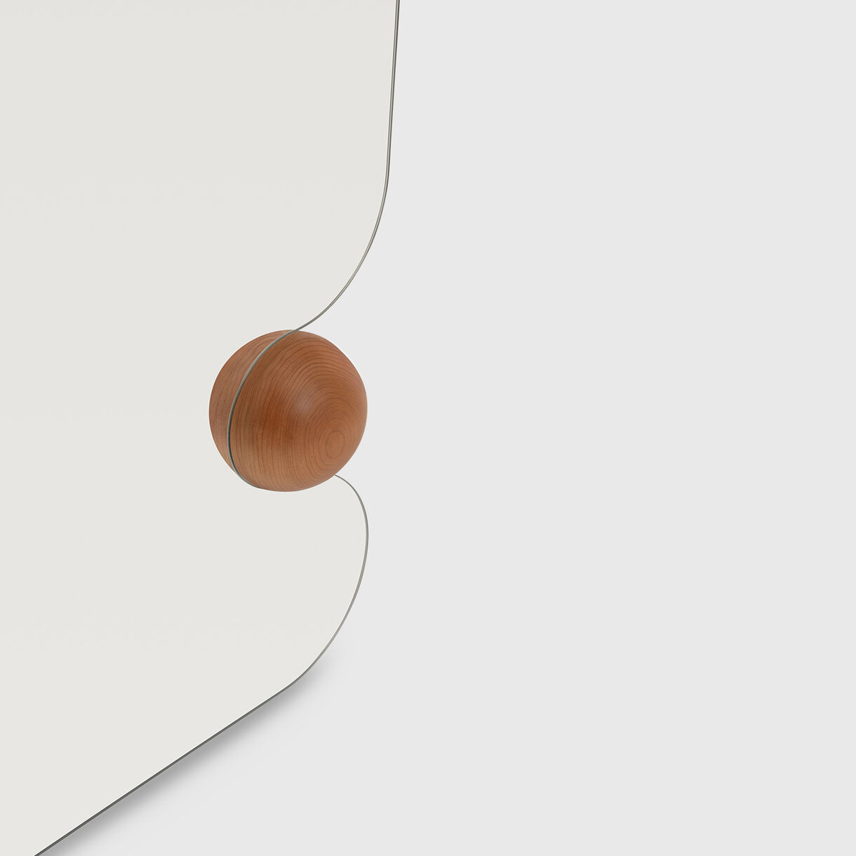 Biggest Squeeze Mirror, Mahogany